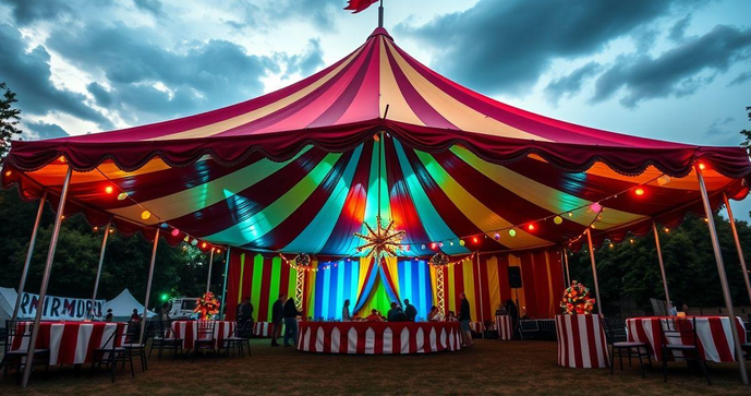 Lona Circo: Tudo o que Você Precisa Saber para sua Festa Lona Circo: Tudo o que Você Precisa Saber para sua Festa