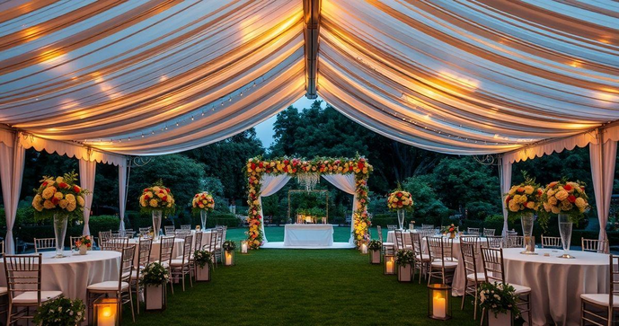 Tenda para Casamento ao Ar Livre: Como Escolher e Decorar