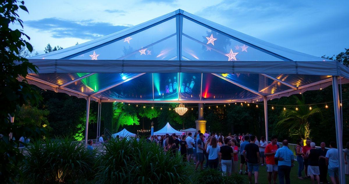 Tenda Transparente para Eventos transforma festas em experiências únicas Tenda Transparente para Eventos transforma festas em experiências únicas