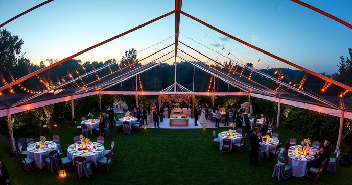 Transforme seu Casamento com Tenda Cristal Incrível