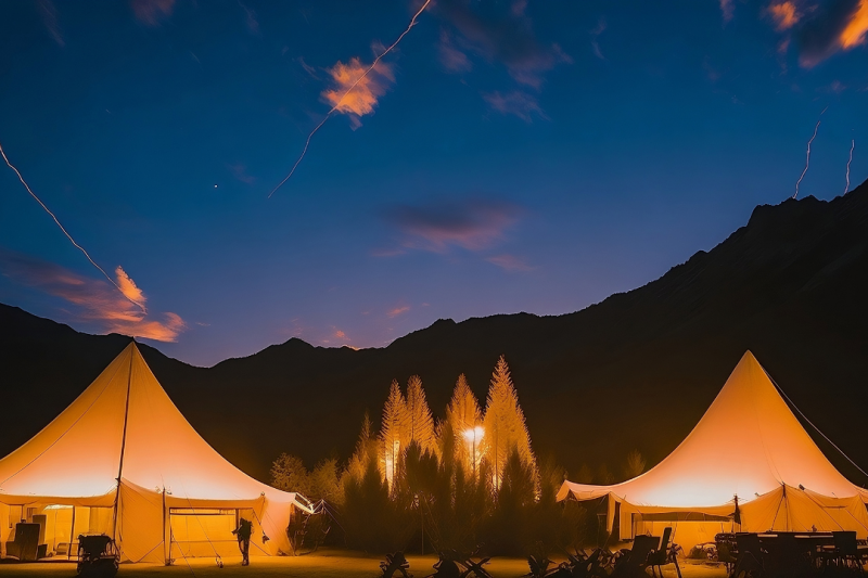 Chapéu de Bruxa: Design funcional e uso em tendas pontiagudas