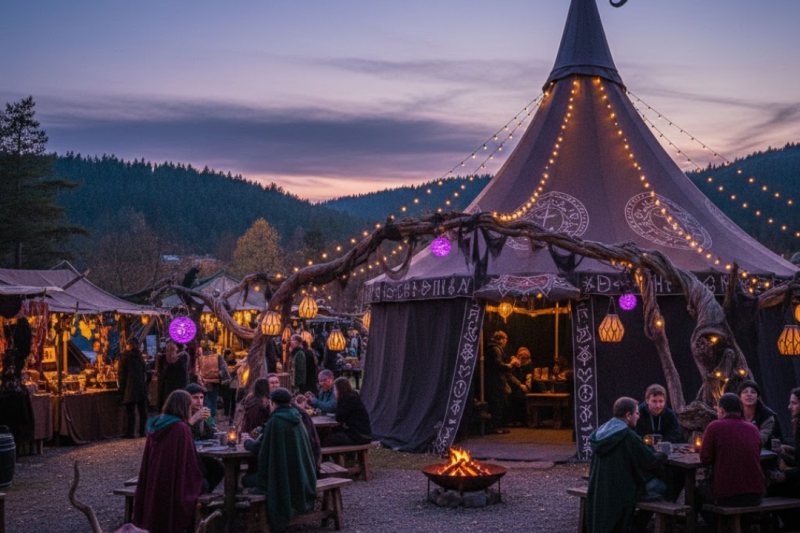 O Charme e a Versatilidade da Tenda Chapéu de Bruxa
